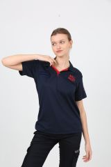 Yeni 112 Polo Yaka Dry Touch Kumaş T-Shirt (Kısa) Lacivert