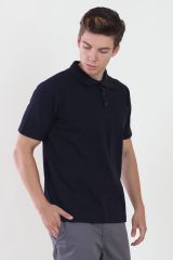 Polo Yaka Lacivert Tshirt