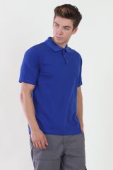 Polo Yaka Saks Mavi Tshirt