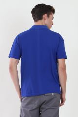 Polo Yaka Saks Mavi Tshirt