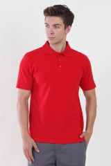 Polo Yaka Kırmızı Tshirt