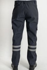 Motorcu Reflektif Şeritli Softshell Pantolon