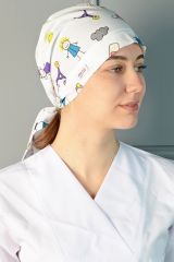 Tesettür Yara Bandı Desenli Bone