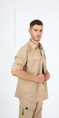 Monel Outdoor Bej Tactical Gömlek Taktik Giyim Ripstop Gömlek