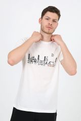 Tshirt Simple Baskılı Outdoor Tshirt Normal Kalıp Baskılı Tişört (Beş Farklı Renk)