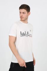 Tshirt Simple Baskılı Outdoor Tshirt Normal Kalıp Baskılı Tişört (Beş Farklı Renk)