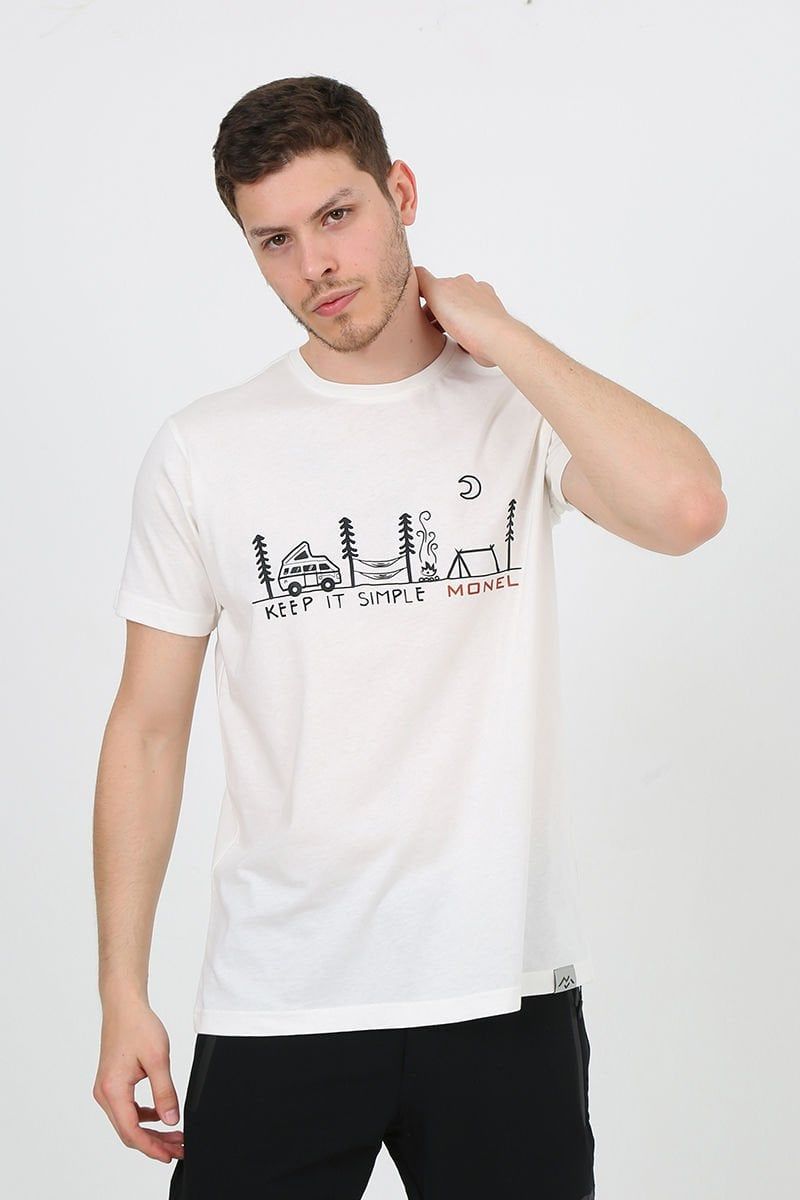 Tshirt Simple Baskılı Outdoor Tshirt Normal Kalıp Baskılı Tişört (Beş Farklı Renk)